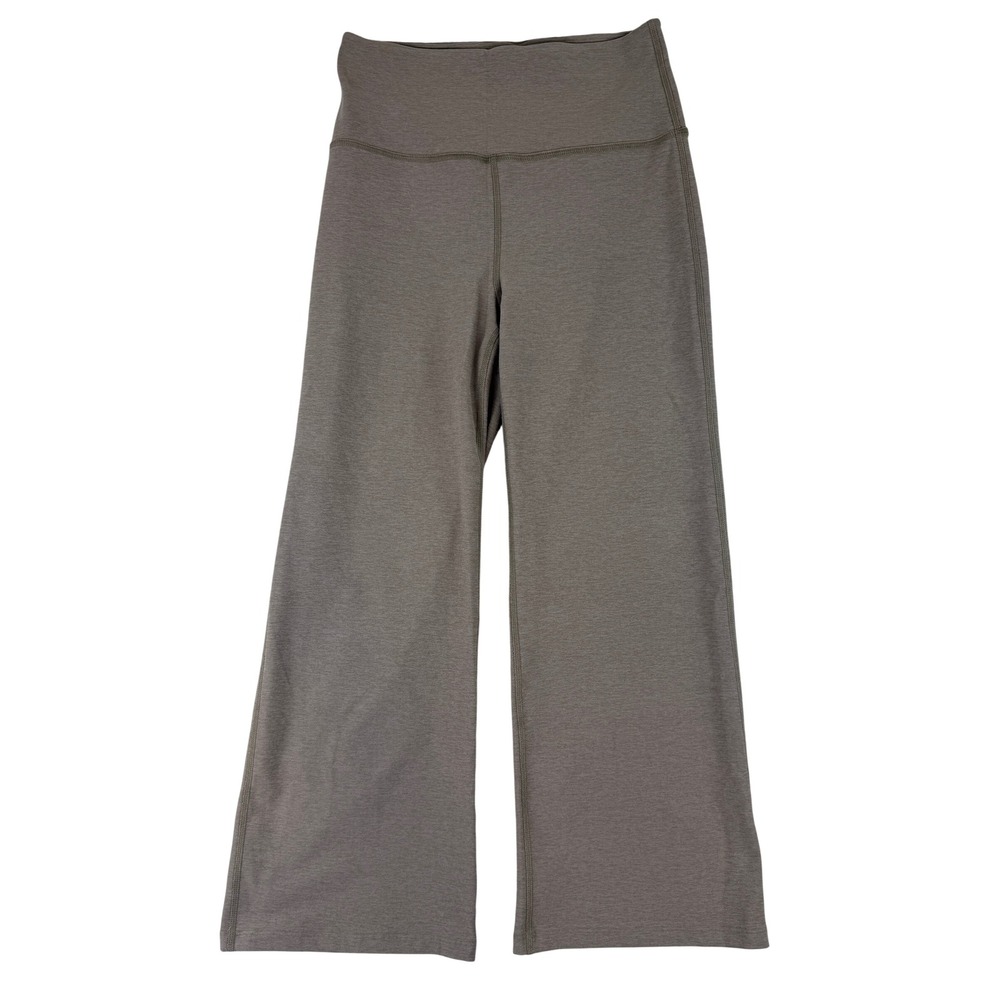 Beyond Yoga Spacedye Wide Leg Pants Womens Large Taupe High Waisted Lounge